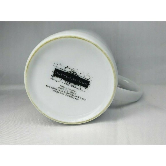 Ten Strawberry Street Vitreous Porcelain Coffee Mugs White - Picture 10 of 10